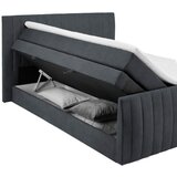 CARRYHOME POSTELJA BOXSPRING 160 cm x 200 cm , tekstil temno siva | Shoptok.si
