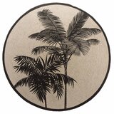 Douceur d intérieur Črna/bež pralna okrogla preproga ø 120 cm Tropic – Cene
