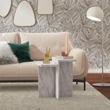 CosmoLiving by Cosmopolitan Bijeli stolić za kavu u mramornom dekoru 56x56 cm Brielle – | shoptok.hr