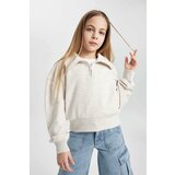 Defacto Girl Regular Fit Collar Sleeve Printed Sweatshirt cene