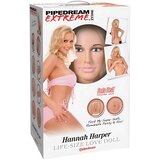Pipedream Hannah Harper - gumena dama u prirodnoj veličini s 3D licem | shoptok.hr