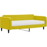  The Living Store Dnevna postelja z vzmetnico rumena 100x200 cm žamet - Dnevna Postelja Z Vzmetnico, (21491317) | Shoptok.si
