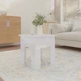  Stolić za kavu sjajni bijeli 40 x 40 x 42 cm konstruirano drvo | shoptok.hr