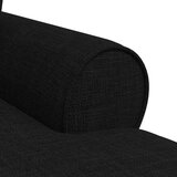  Ležaljka s suknjom s jastukom Crna 91 x 157 x 91 cm tkanina | shoptok.hr