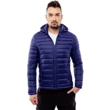 Glano Men's quilted Jacket - blue