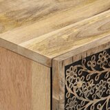 vidaXL Nočna omarica 50x33x60 cm trden mangov les | Shoptok.si