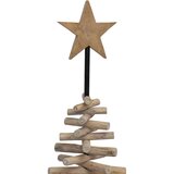 vidaXL Božično drevo z stojalom Rjava 120 cm Trdna tikovina | Shoptok.si