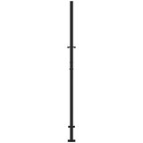  Vrtna vrata crna 105x180 cm dizajn čeličnog križa | shoptok.hr