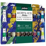 PEBEO Studio visoko viskozne akrilne boje s kistom 20x20 ml | Eponuda.ba