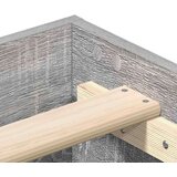  Posteljni okvir brez vzmetnice 200x200 cm inženirski les, (21792791) | Shoptok.si