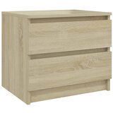 Maison Chic Nočna omarica - Nočna miza sonoma hrast 50x39x43,5 cm iverna plošča, (21688457) Cene