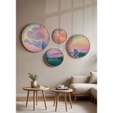 WALLXPERT huhu293 Multicolor Decorative Framed MDF Painting (4 Pieces) Cene