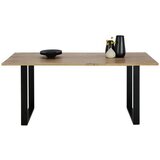 MID.YOU jedilna miza runner, les akacije, železo, 200x100 | Shoptok.si