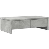 vidaXL Stojalo za zaslon s predali betonsko siva 50x27x15 cm inž. les | Shoptok.si