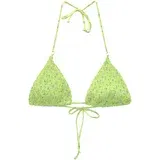 Pull&Bear Bikini gornji dio zelena / jabuka / bijela