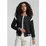 Urban Classics Women's inset College Sweat Jacket blk/wht | Shoptok.si