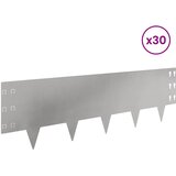  Ograda oko Travnjaka 30 pcs 100 x 30 cm Čelik Srebrna | Eponuda.ba