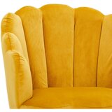 MID.YOU FOTELJ, rumena, ekru les, tekstil | Shoptok.si