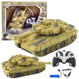 Vojni tenk T90 s daljinskim upravljanjem, RC svjetlima i zvukovima, pijesak 1:18 | shoptok.hr
