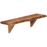  Zidne police od masivnog bagremovog drva 2 kom 60 x 20 x 18 cm | Eponuda.com