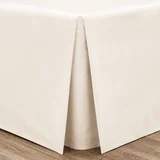 Krem navlaka za okvir kreveta od perkala 90x190 cm Easy Iron Percale –