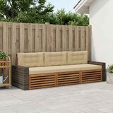  Set vanjskih sofa s jastukom 3 pcs Prirodna i bež Poliester | Eponuda.ba