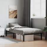 vidaXL Kovinski posteljni okvir črn 90x190 cm | Shoptok.si
