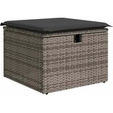  6-dijelni set vrtnih sofa poliratan i bagrem s jastucima sivi | shoptok.hr