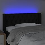  LED uzglavlje crno 93x16x78/88 cm od tkanine | shoptok.hr