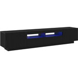  Set TV komoda 2 pcs Crna 200 x 35 x 40 cm Konstruirano drvo | shoptok.hr