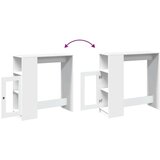 vidaXL Barski stol s držačima bijeli 101x40x103,5 cm drveni | shoptok.hr