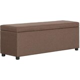 vidaXL klop s prostorom za shranjevanje 116 cm rjav poliester, (20772351) | Shoptok.si