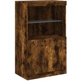  Komoda s LED svjetlima boja dimljenog hrasta 60 5x37x100 cm | shoptok.hr
