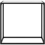  Konzolni stol bijeli 80 x 35 x 75 cm od kaljenog stakla | shoptok.hr