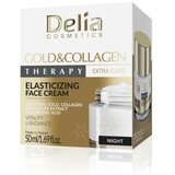 Delia gold&collagen therapy noćna krema za lice - sa vitaminom e, kolagenom i ekstratom crvene deteline 50ml | cene