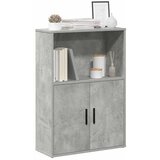 vidaXL Knjižna omara betonsko siva 60x24x85 cm inženirski les | Shoptok.si