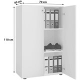 MID.YOU pisarniška omara lona, hrast | Shoptok.si
