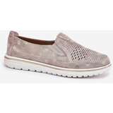 EVENTO PE1 Suede Slip-on Shoes Beige-Gold Inez | Eponuda.ba