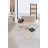 Mila Home Bež od samta kupaonske prostirke u setu 2 kom 60x100 cm Geometry Shapes – | shoptok.hr