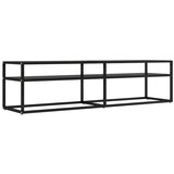 TV ormarić crni 160 x 40 x 40 5 cm od kaljenog stakla | shoptok.hr