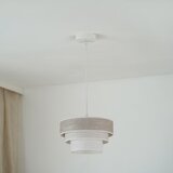  Brilagi - Luster na kablu ALASKA LUNETA 1xE27/15W/230V preč. 25 cm siva/krem | Eponuda.com