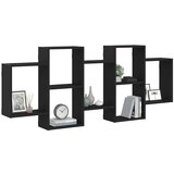  Zidna polica crni hrast 159x18x65 cm inženjerski drvo | shoptok.hr