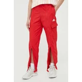 Adidas Hlače za žene, boja: crvena, glatki materijal
