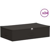  Kutija za spremanje 24 pcs Antracit 70 x 40 x 18 cm | shoptok.hr