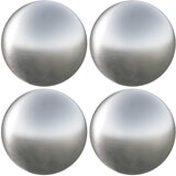  Četkana lopta 4 kom. Ø 10 cm Srebrna Nehrđajući čelik 201 | shoptok.hr