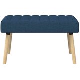  Klupa s utorima Plava 80 x 40 x 46 cm Tkanina | shoptok.hr