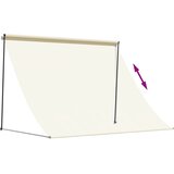 Tenda na uvlačenje krem 200 x 150 cm od tkanine i čelika | shoptok.hr