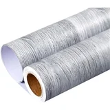 Samolepilna lesena folija, Lepilna folija za pohištvo z videzom lesa (300x40cm) | DURAWOOD siva, (22107642)