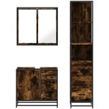 vidaXL 3-dijelni set kupaonskog namještaja boja hrasta drveni | shoptok.hr