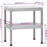  Pečica za dimljenje z mizo galvanizirano jeklo, (20722861) | Shoptok.si